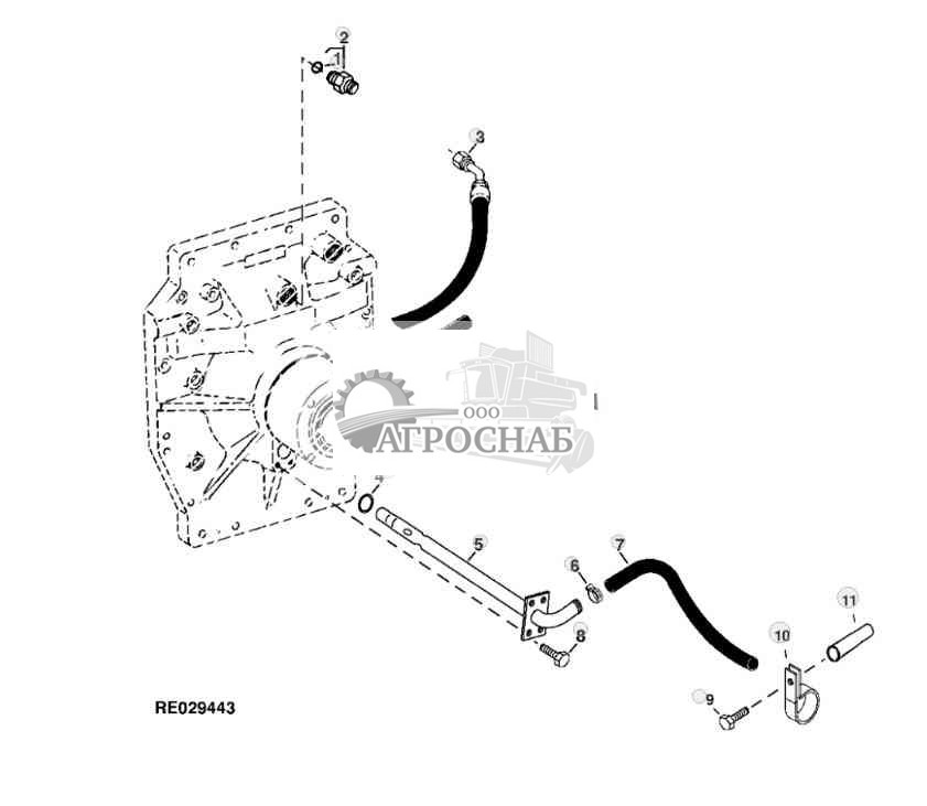 AXLE LUBE LINES REAR 